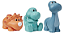 Bichinhos para banho em Silicone Laváveis Dino - Buba - Imagem 1