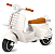 SCOOTER BANDERETTA ELETRICA 6V OFF WHITE - Imagem 2