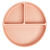 Prato De Silicone Com Ventosa e Divisórias Rosa Blush Büp Baby - Imagem 1