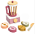 Brinquedo De Madeira Kit Liquidificador Com Frutas e Corte Rosa Büp Baby - Imagem 1