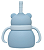 Copo em Silicone com Canudo Ursinho Azul - Buba - Imagem 5