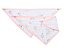 Babador Bandana Papi Soft Estampado Arco de Flores Tamanho Unico 02 Unidades - Imagem 2