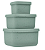 CONJUNTO DE POTES 3 TAMANHOS SILICONE PLATINUM SAGE - Imagem 3