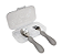 Jogo Anatômico Colher e Garfo em Silicone e Inox 2 pçs Panda Pebble Cinza Claro (com Case) Marcus & Marcus - Imagem 2