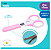 Tesoura infantil com capa Rosa - Lolly - Imagem 2