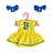 Roupa De Boneca Metoo Com Cabide Cheerleader B - Imagem 1