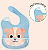 Babador com Bolso Buba Zoo Cachorro - Imagem 2