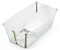 Banheira Stokke Flexibath e suporte para bebês - cor verde transparente - Imagem 1