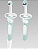 Escova Dental Dupla Learn to Brush Set Azul - Mam - Imagem 1