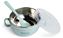 Tigela Com Colher E Tampa Em Inox Verde 300ml - Pimpolho - Imagem 1