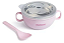 Tigela Com Colher E Tampa Em Inox Rosa 300ml - Pimpolho - Imagem 4