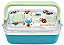 Lancheira Dupla Bento Box 8 Peças Futebol Marcus & Marcus - Imagem 2