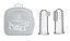 Kit Com Duas Dedeiras Em Silicone Com Caixa Mnmrc01 Incolor - Imagem 1