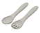 KIT GARFO E COLHER SILICONE PLATINUM SAND - Imagem 2