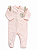 Macacão Soft Rosa Bebê Floral - Imagem 1