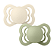 Kit com Duas Chupetas Supreme Silicone Areia e Verde Salvia Tam 1 Bibs - Imagem 1