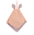 Naninha Liberty Eloise Canguru Rosa Bebê Bibs - Imagem 1