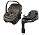 Bebê Conforto Coral Slide Pro + Base Slide Pro Oak Truffle - Imagem 1