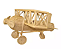 Avião Decorativo de Rattan e Bambu - Imagem 4