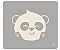 JOGO AMERICANO EM SILICONE PANDA PEBBLE - CINZA PASTEL - Imagem 1