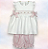 Vestido Ponto Smock Xadrez M ( 6-9 Meses) - Imagem 1