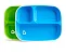 Kit 2 Pratos com Divisórias Splash verde e azul - Munchkin - Imagem 1