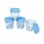 Kit de 4 Potes de Vidro para Armazenar Leite Materno ou Papinha Azul - Clingo - Imagem 4