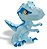 Dinossauro Jurrasic World Azul Pupee - Imagem 2