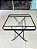 MESA DOBRAVEL IMCOL VIDRO/METAL 80X80CM 230098 - Imagem 2