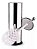 ESCOVA SANITARIA INOX C/SUPORTE 10X39CM 4259 IMCOL - Imagem 1