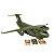 AVIÃO MILITAR TRANS.PLANE COM TANK LUZ E SOM IMCOL TOYS 258297 - Imagem 1