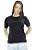 Camiseta básica  fahalo feminina  preta - Imagem 1