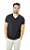 Camiseta cotton blend gola V fahalo preta - Imagem 1