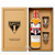 Kit Cachaça Seleta São Paulo Tricolor + 2 Copos + Caixa - Imagem 1