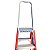 Escada Fibra Pintor 03 Degraus Com Alça - 90cm Alulev - Imagem 3