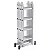 Escada Articulada Multifuncional 4x4 16 Degraus em Alumínio Reisam - Imagem 1