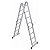 Escada Articulada Multifuncional 4x4 16 Degraus em Alumínio Reisam - Imagem 2
