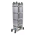 Escada Articulada Multifuncional 4x4 16 Degraus em Alumínio Reisam - Imagem 5