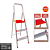 Escada 3 Degraus Alumínio Doméstica Botafogo - Imagem 2