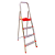 Escada 4 Degraus Alumínio Doméstica Botafogo - Imagem 1