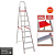 Escada 8 Degraus Alumínio Doméstica Botafogo - Imagem 2