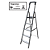 Escada 5 Degraus Alumínio Doméstica PRO Botafogo - Imagem 2