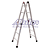 Escada Articulada Multifuncional 4x3 12 Degraus em Alumínio Alulev - Imagem 3
