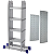 Escada Articulada Multifuncional 4x4 16 Degraus em Alumínio com Plataforma Mor - Imagem 1