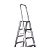 Escada de Alumínio Pintor Comercial 03 Degraus Com Alça - 0,90cm Alulev - Imagem 2