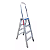 Escada de Alumínio Pintor Comercial 04 Degraus Com Alça - 1,20m Alulev - Imagem 1