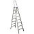 Escada de Alumínio Pintor Comercial 10 Degraus Com Alça - 3,00m Alulev - Imagem 1