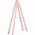 Escada Fibra Pintor 16 Degraus 4,95 m (Cogumelo) - Imagem 1