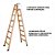 Escada de Madeira tipo Pintor Profissional nº 08 - 2,30 m (Elite) - Imagem 1