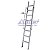 Escada Alumínio Encosto Comercial 09 Degraus - 3,00m Alulev - Imagem 1